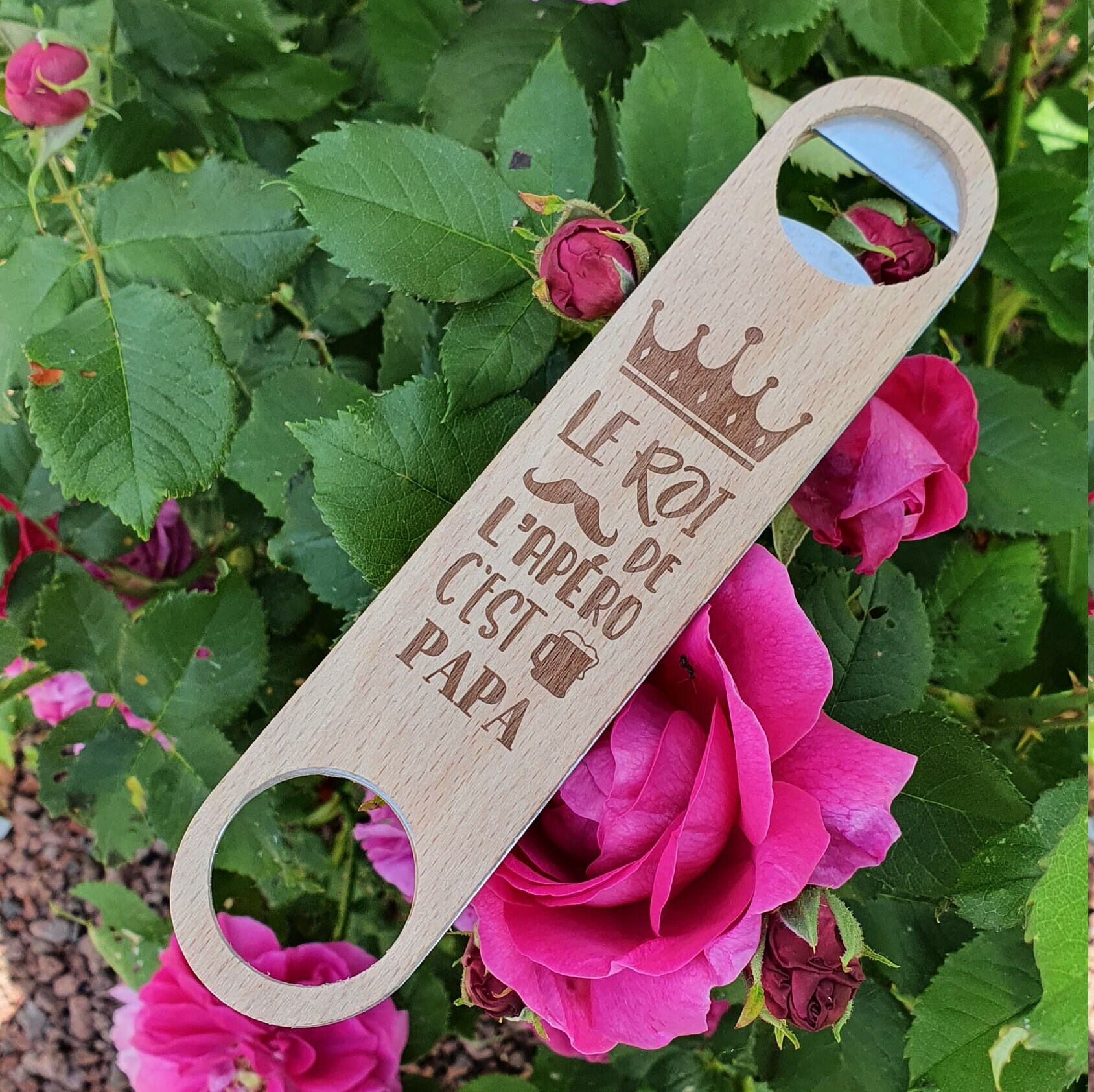 Décapsuleur en Bois Personnalisé