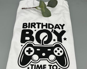 Geburtstagsshirt Gaming. Shirt Gamer. Birthday Boy. Konsole. Geburtstag. Geburtstagsjunge. Geburtstagskind. T-Shirt Level up