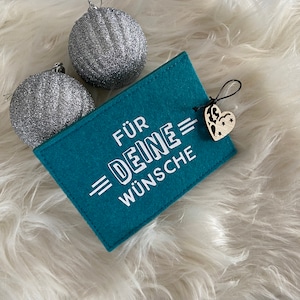 Geschenkverpackung für Gutscheinkarte. Hülle Geschenkkarte. Gutschein Verpackung Geschenk