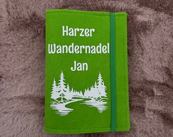 Folder for the Harz hiking badge booklet. Harz hiking booklet. Stamp booklet