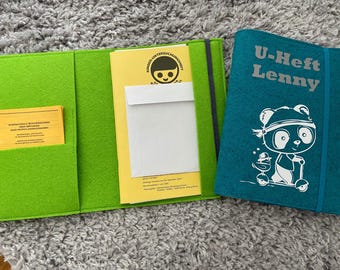 Rohling für U-Heft Hülle. Mappe für das Vorsorgeheft für Kinder