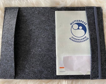 Rohling für den Mutterpass. Mutterpasshülle aus Filz. Filzrohling.Mama
