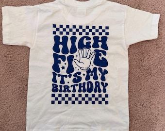 Geburtstagsshirt High Five. Shirt 5. Geburtstag. Birthday Boy. Geburtstag. Geburtstagsjunge. Geburtstagskind. T-Shirt High Five