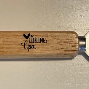Flaschenöffner Lieblingsopa. Bieröffner. Geschenk für Opa