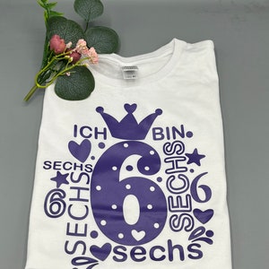 Camisa de cumpleaños 6to cumpleaños. Camisa Tengo seis. Cumpleañera. Camisa de cumpleaños para sexta niña. reina