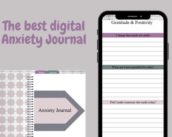 Der beste Planer gegen Angst, digitaler Angstplaner, digitales Journal für psychische Gesundheit.