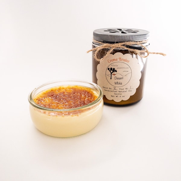 Creme Brulee scented soy candle