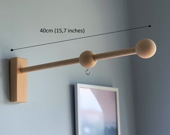 wooden wall arm for baby mobile, baby mobile holder