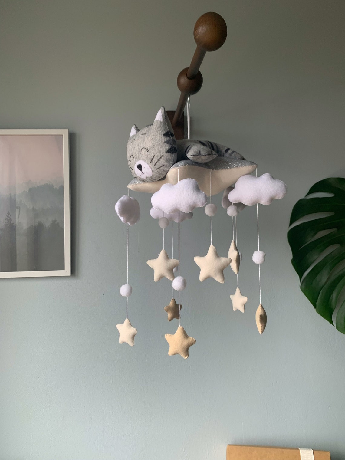 Custom Kitten Baby Mobile Cat Crib Mobile Custom Pet Mobile Etsy