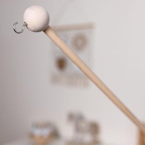 Baby mobile holder, Baby mobile arm, Wooden baby mobile stand, crib baby mobile attachment, nursery mobile stand image 7