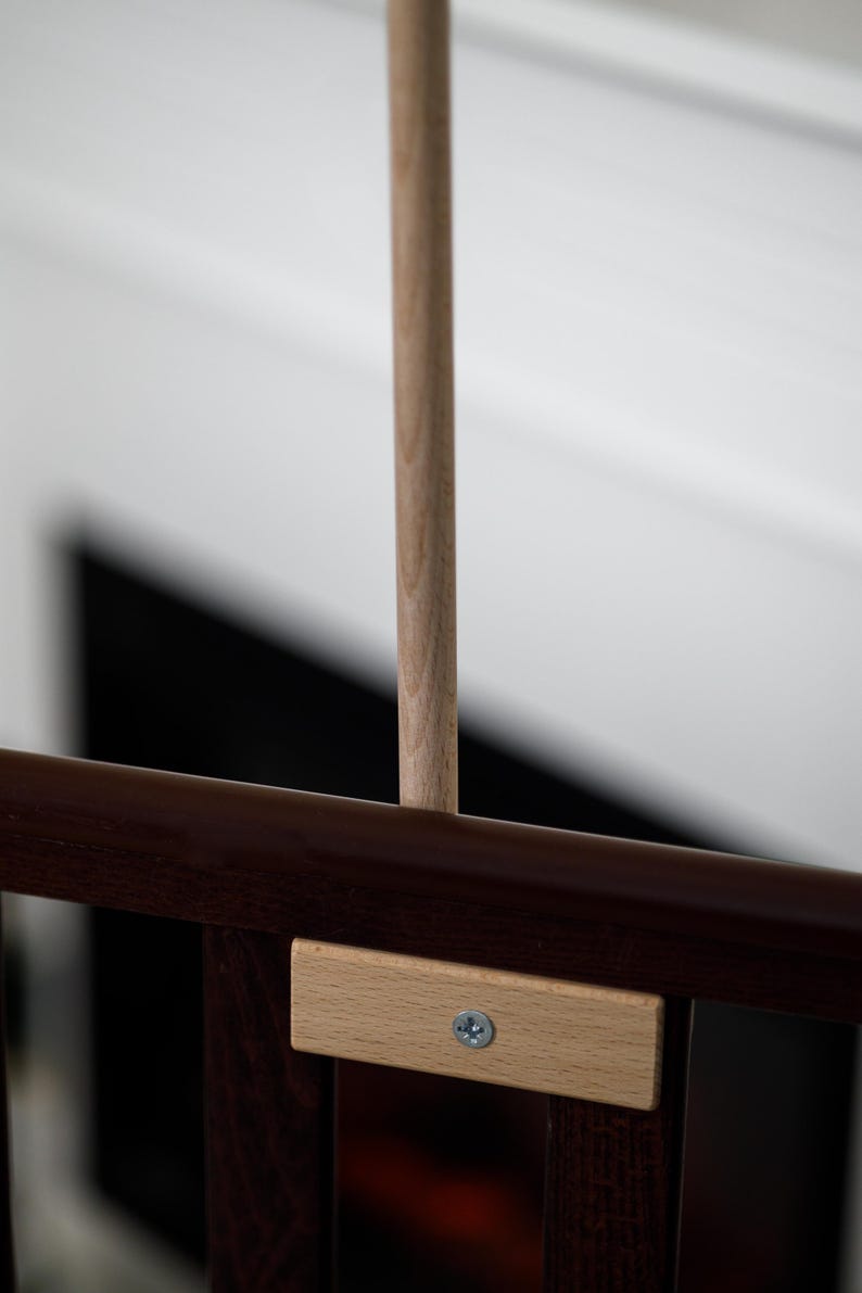 Baby mobile holder, Baby mobile arm, Wooden baby mobile stand, crib baby mobile attachment, nursery mobile stand image 13