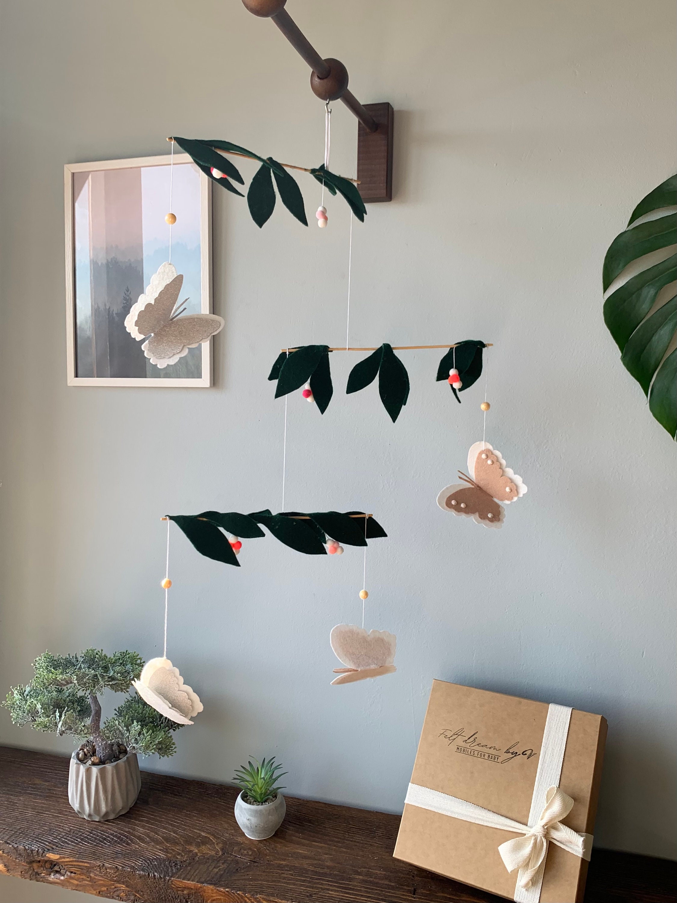 Montessori Butterfly Mobile Baby Mobile Butterfly Nursery Etsy