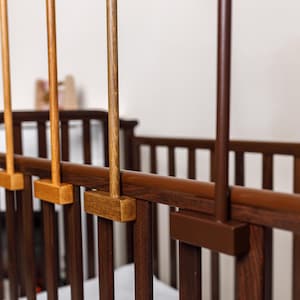 Baby mobile holder, Baby mobile arm, Wooden baby mobile stand, crib baby mobile attachment, nursery mobile stand image 9