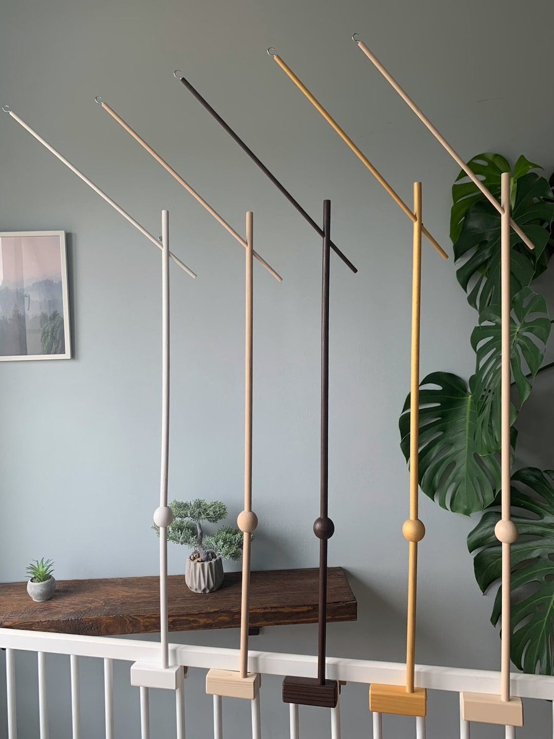 Baby Mobile Holder, Baby Mobile Arm, Wooden Baby Mobile Stand, Crib