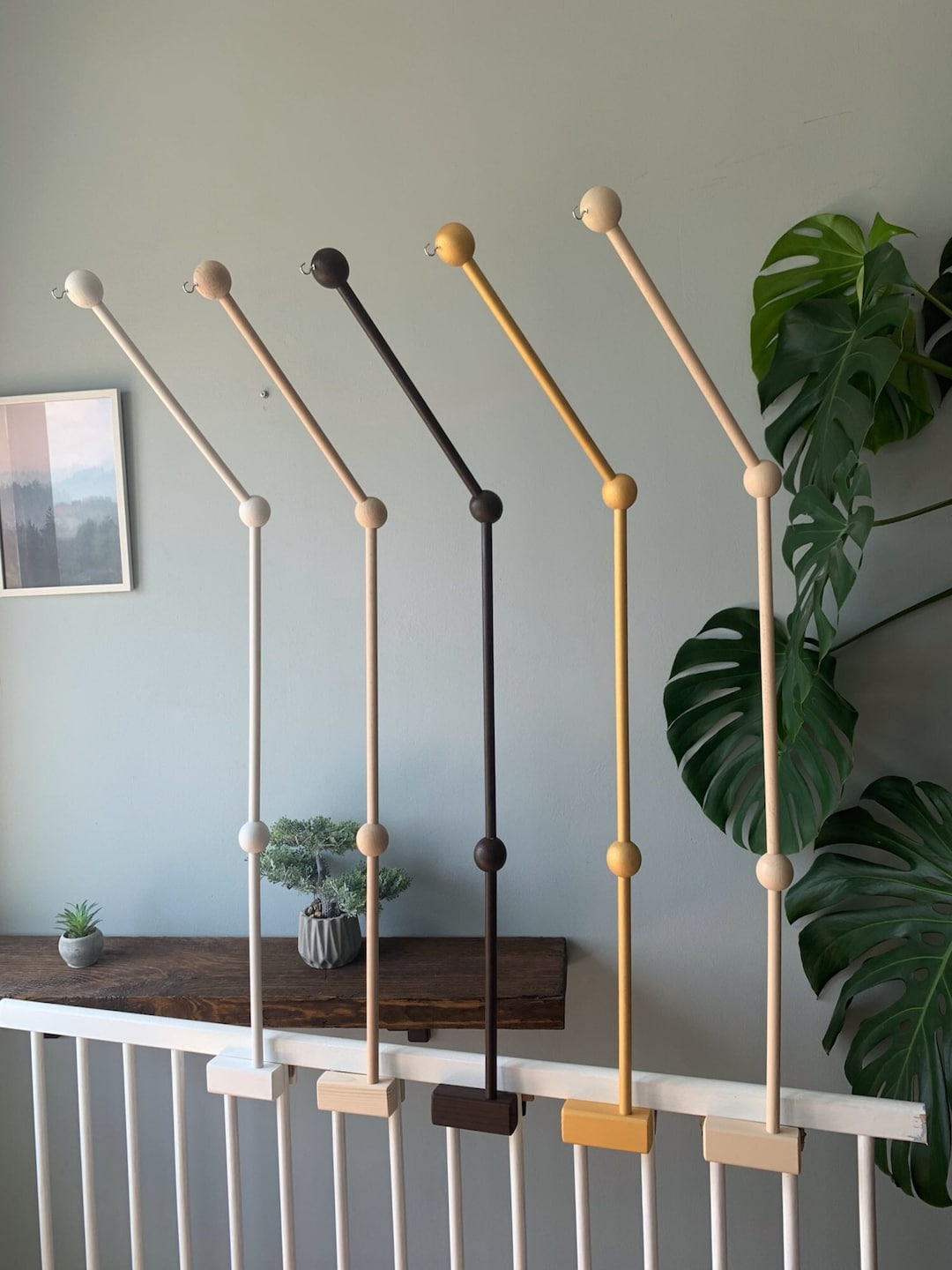 Baby Mobile Holder, Baby Mobile Arm, Wooden Baby Mobile Stand, Crib