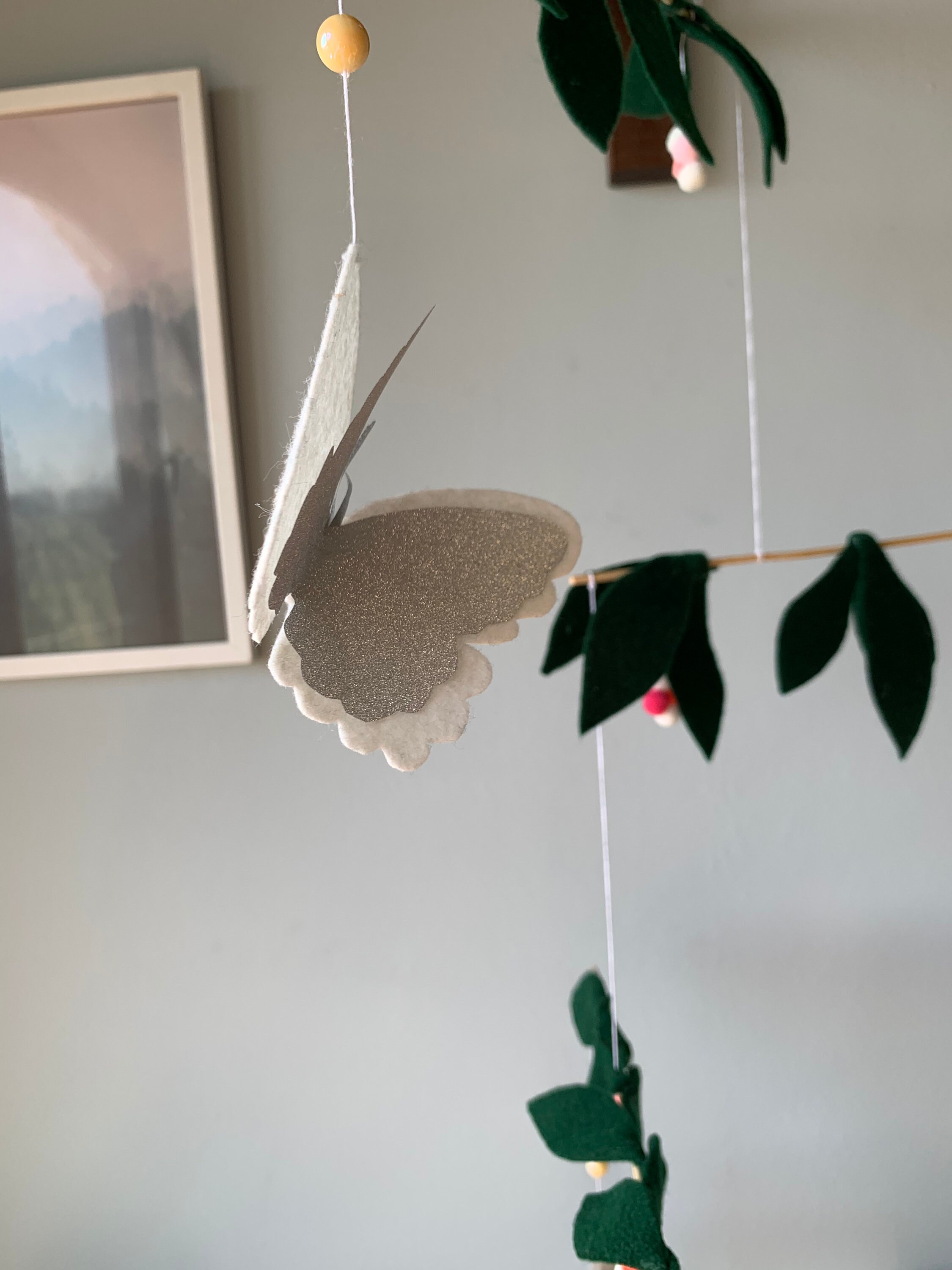 Montessori Butterfly Mobile Baby Mobile Butterfly Nursery Etsy