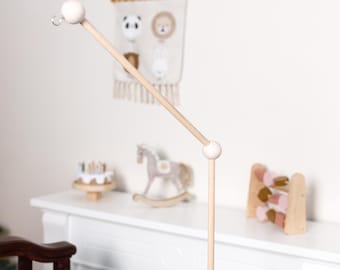Beech Wood Baby Mobile Arm, Crib Attachment