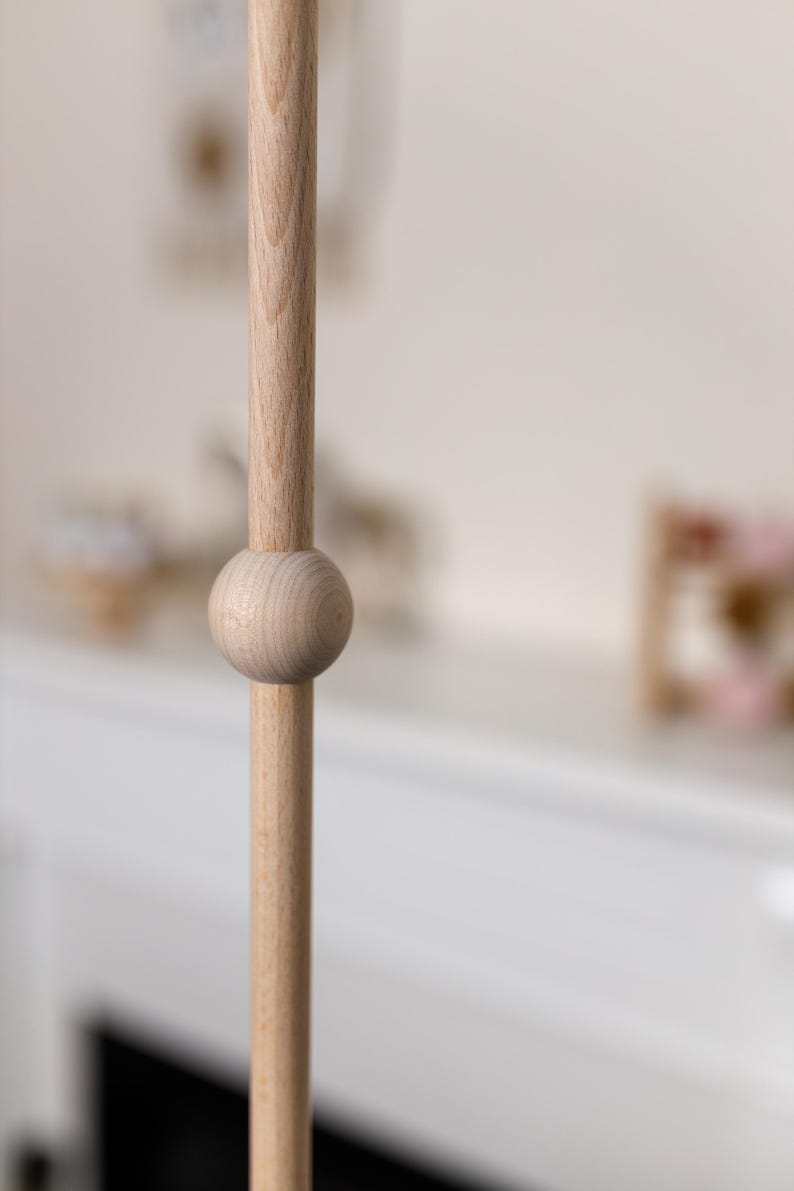 Baby mobile holder, Baby mobile arm, Wooden baby mobile stand, crib baby mobile attachment, nursery mobile stand image 7