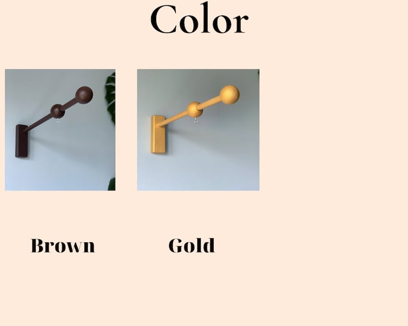 wooden wall arm for baby mobile, baby mobile holder image 4