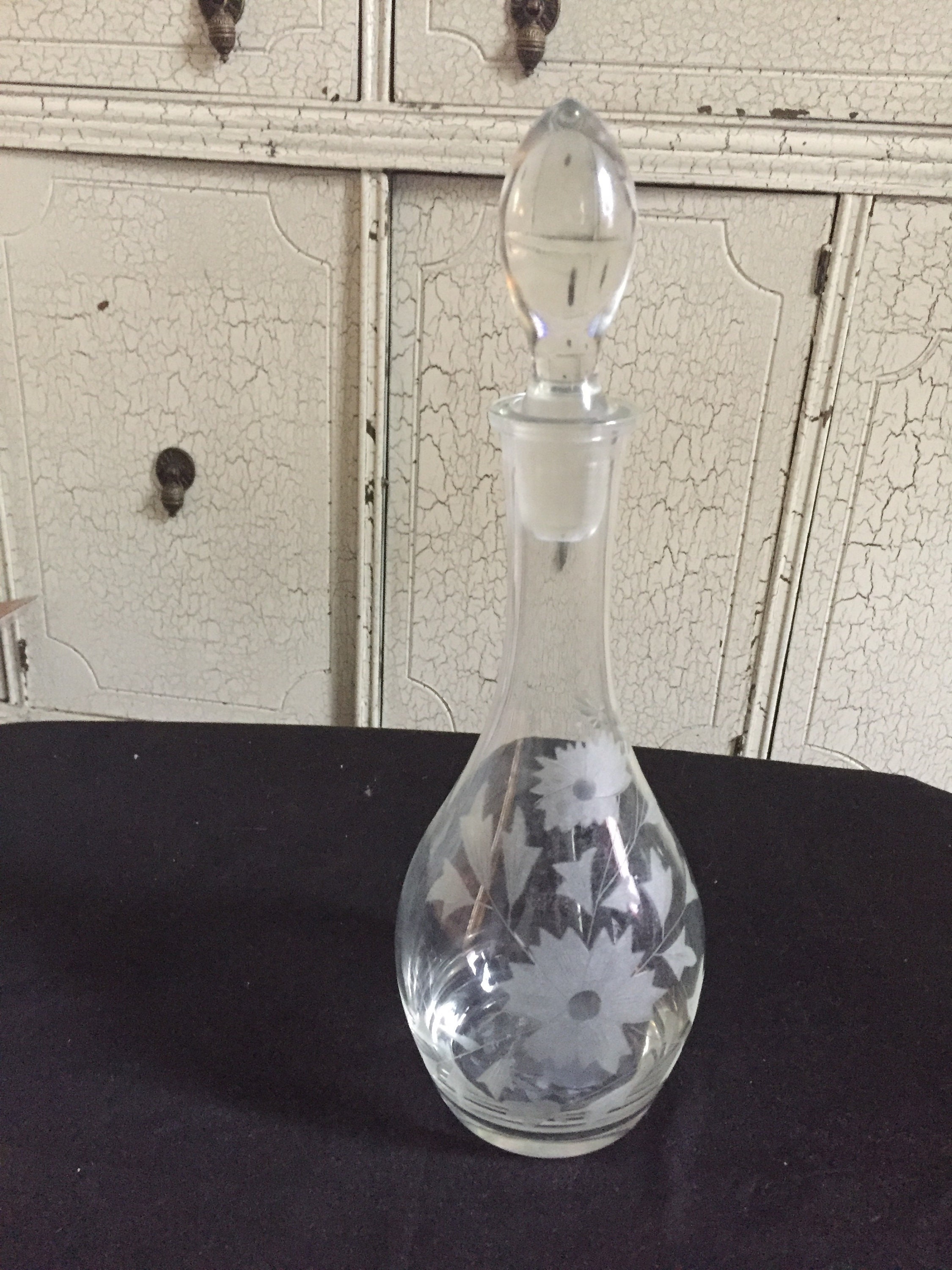Crystal wine decanter Etsy