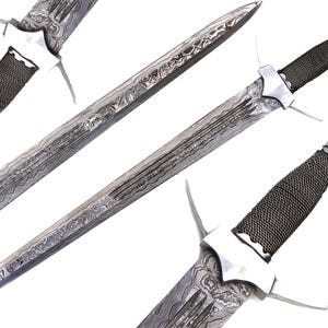 Hand Forged Damascus Steel Viking sword replica Gift for Him/ Her Best BIRTHDAY  Personalized Anniversary Gift husband gift New Year&#39;s gifts