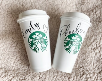 Personalised Starbucks hot cup, reusable coffee cup, personalised hot coffee cup, Name coffee cup, gift idea, customised Coffee mug