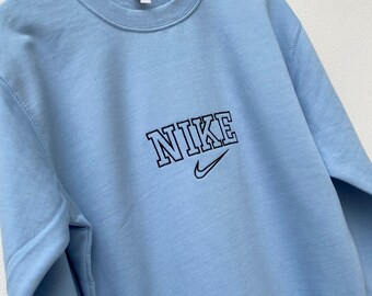 light blue nike jumper vintage