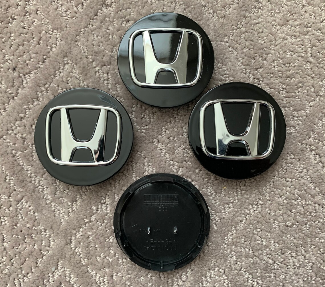 4 Pcs Honda Black Wheel Rim Wheel Center Cap 69mm Refurbished Etsy