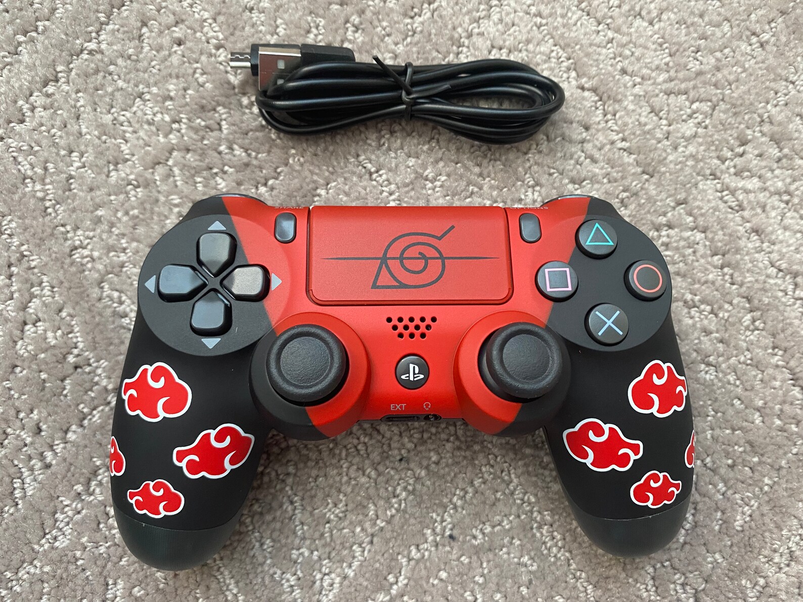 PS4 Controller NARUTO Theme Wireless Dualshock for Playstation Etsy