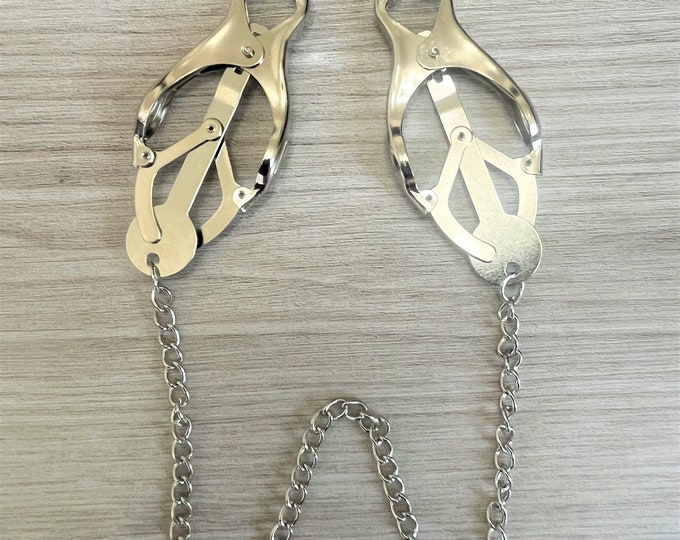 Stainless Steel Nipple Clamps Adult Clover Nipple Stimulation for Sex