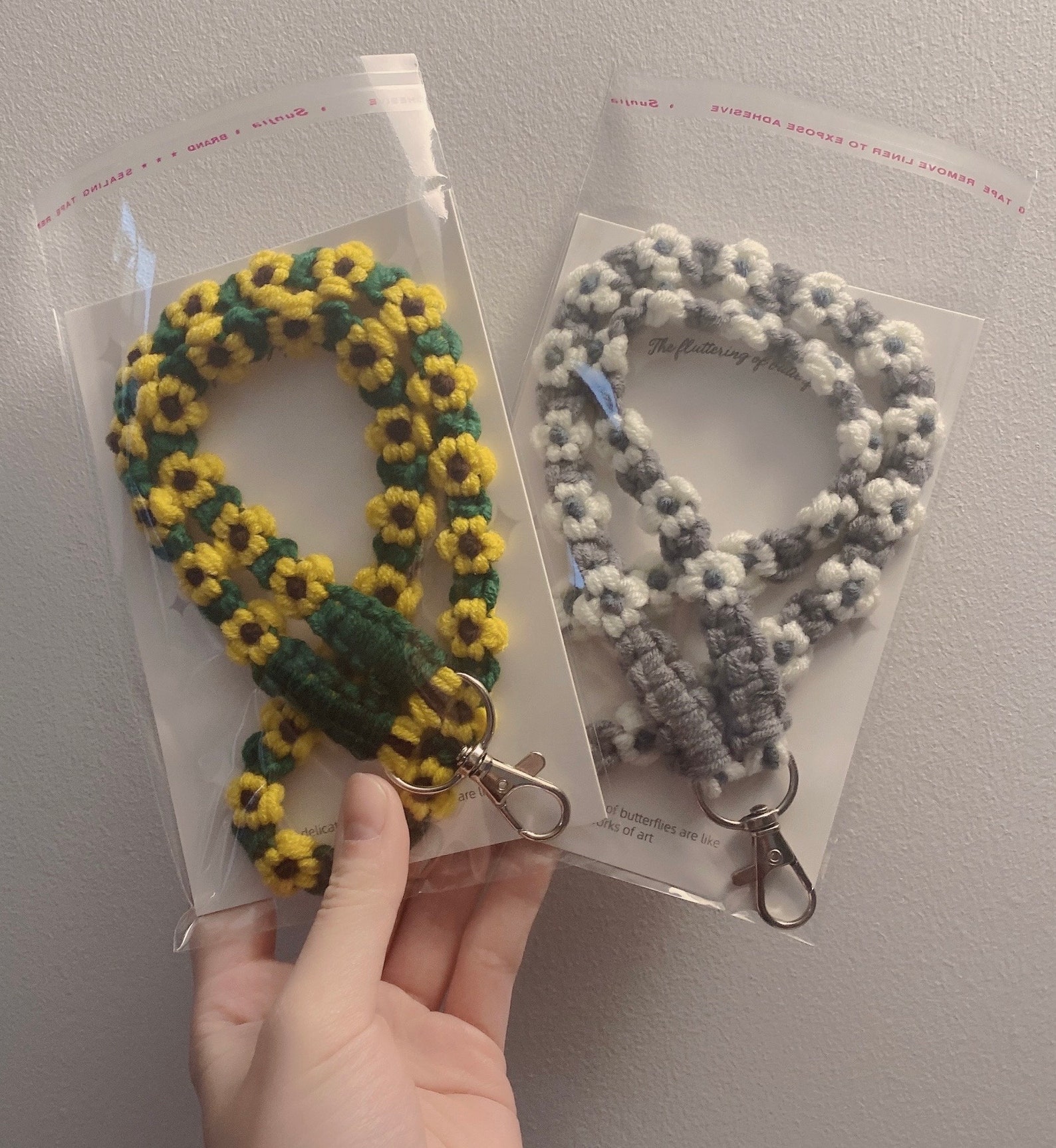 Handmade Flower Lanyard | Flower Lanyard | Cotton Lanyard | Work ...