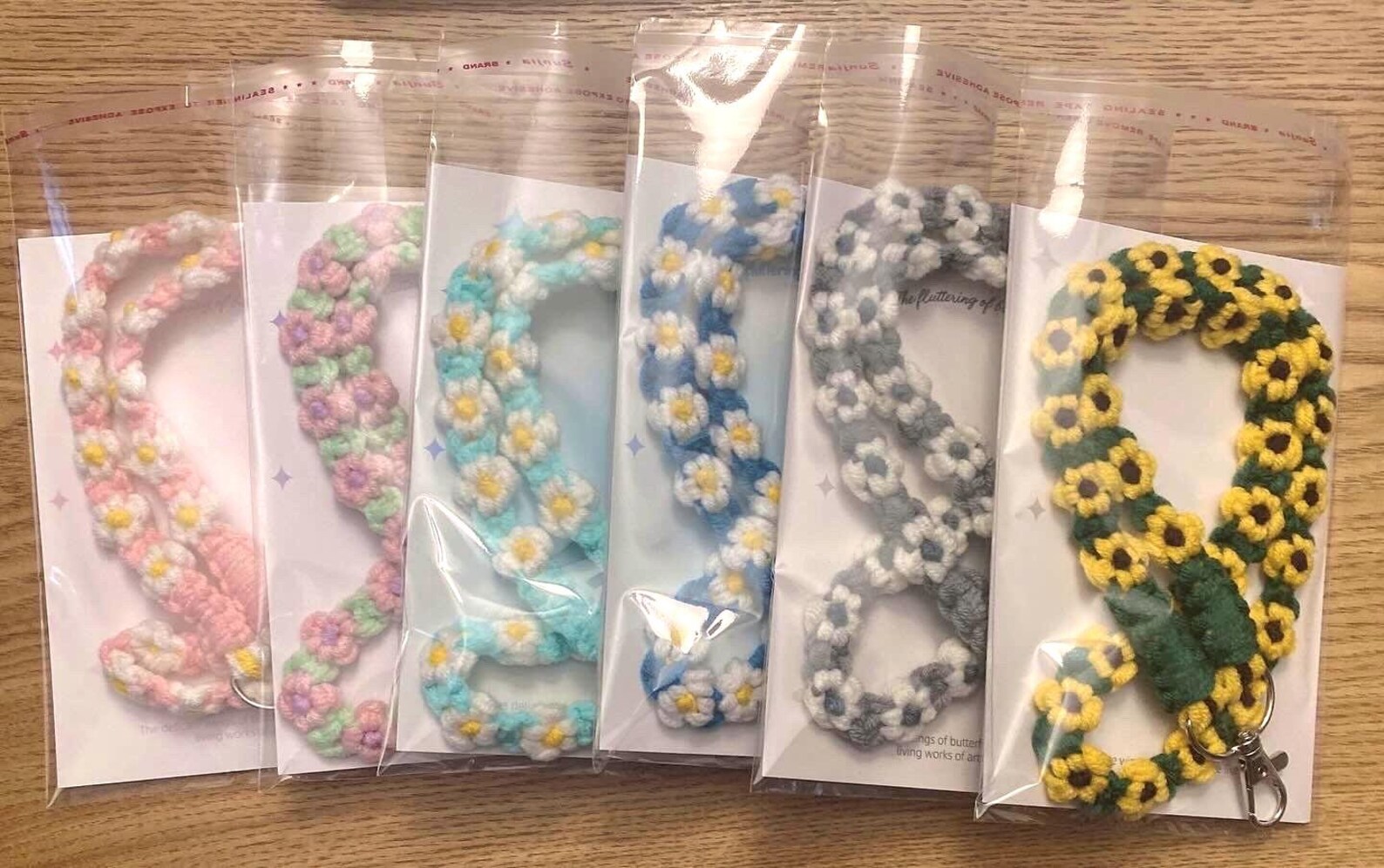 Handmade Flower Lanyard | Flower Lanyard | Cotton Lanyard | Work ...