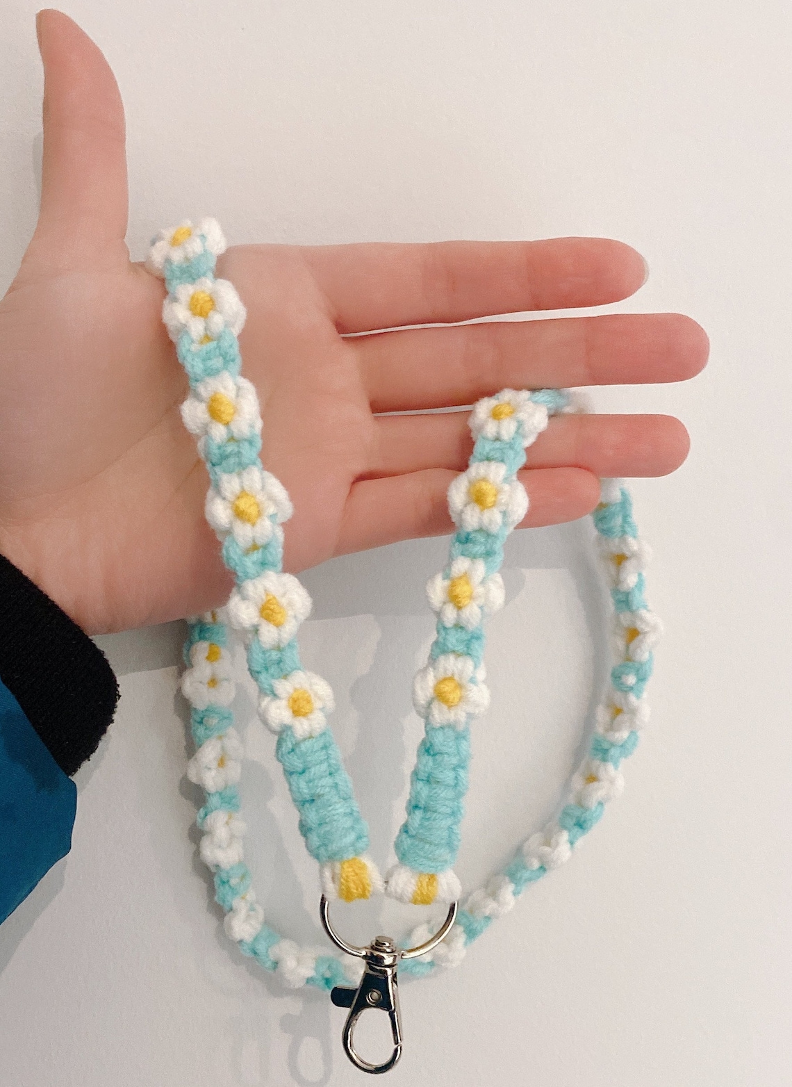 Handmade Flower Lanyard Flower Lanyard Cotton Lanyard - Etsy