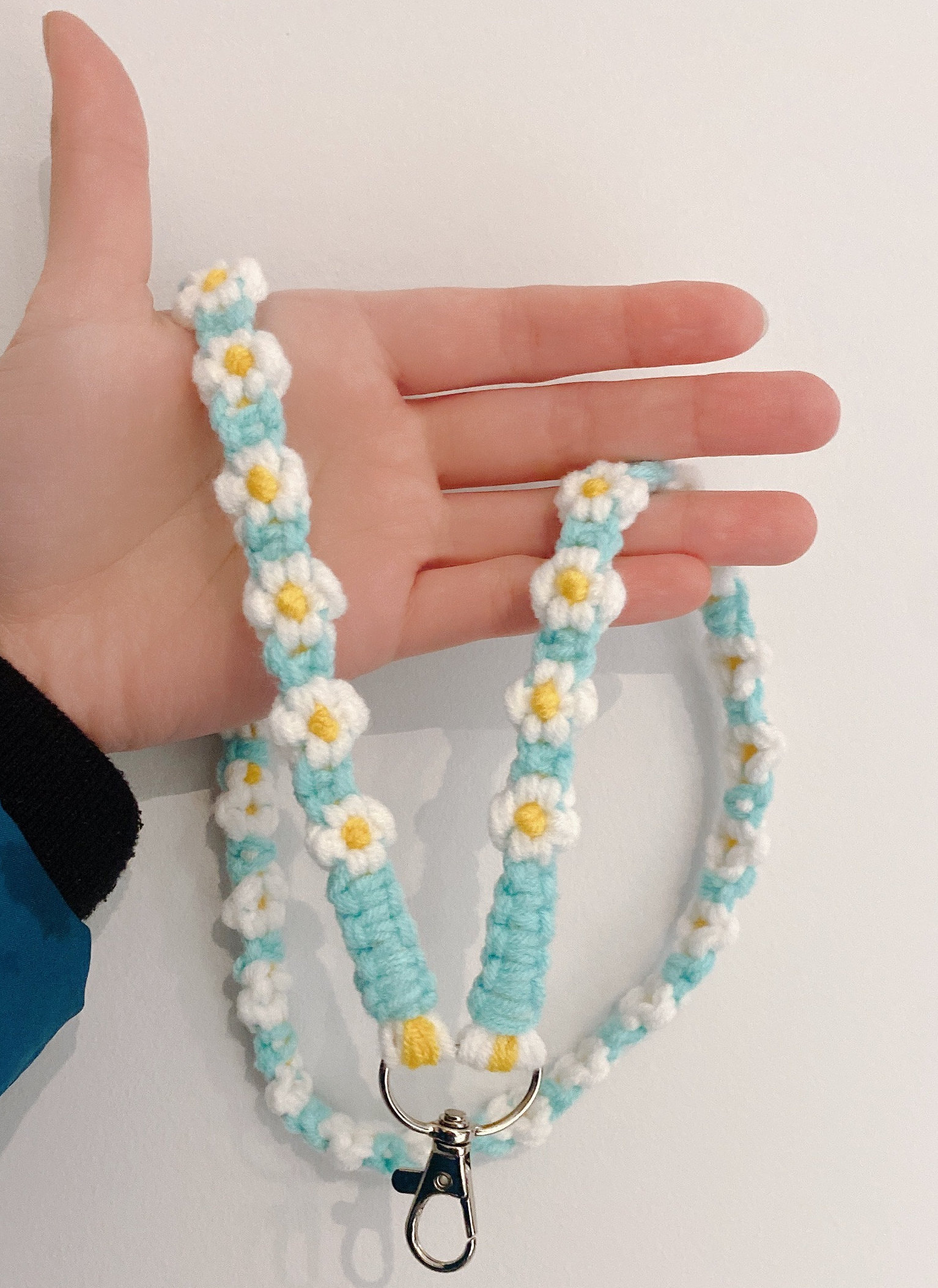 Handmade Flower Lanyard Flower Lanyard Cotton Lanyard - Etsy