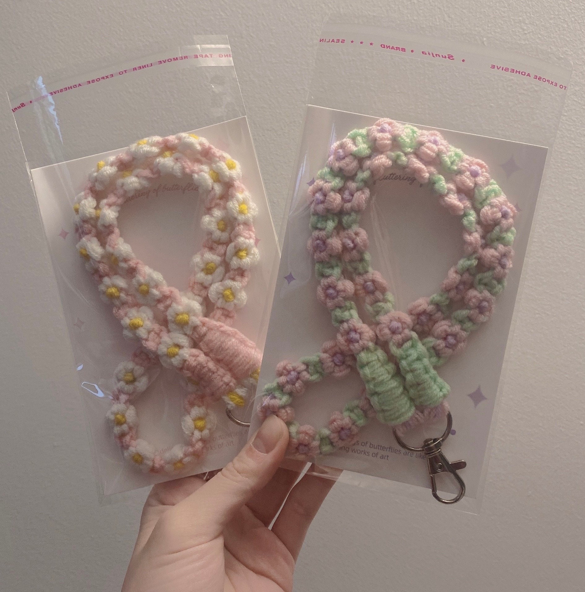 Handmade Flower Lanyard | Flower Lanyard | Cotton Lanyard | Work ...