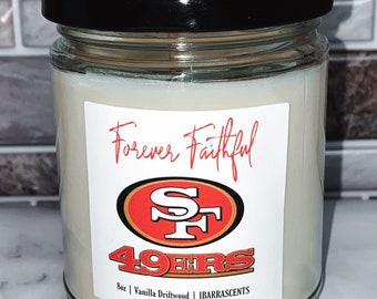 Sports Candles - football gift - baseball gift - any team customized candle - sports customized gift - sports fan - soy wax candle