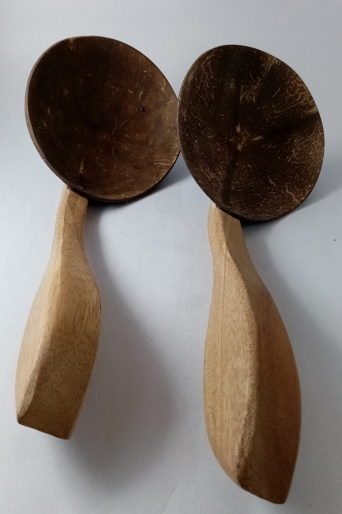 Coconut Shell Rice Spoon / Hand Made Coconut Shell Spoons / Etsy