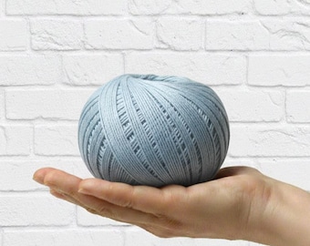 Recycled cotton thread 1mm – eco friendly yarn for weaving looms, crochet projects, knitting and textile art