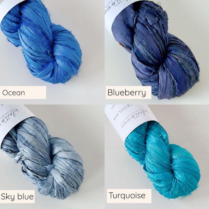 Sari silk ribbon by the meter. Silk ribbon for floral bouquets, journals, weaving, scrapbooking and more. image 8