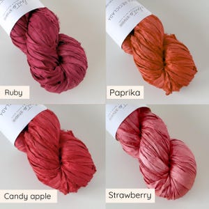 Sari silk ribbon by the meter. Silk ribbon for floral bouquets, journals, weaving, scrapbooking and more. image 11