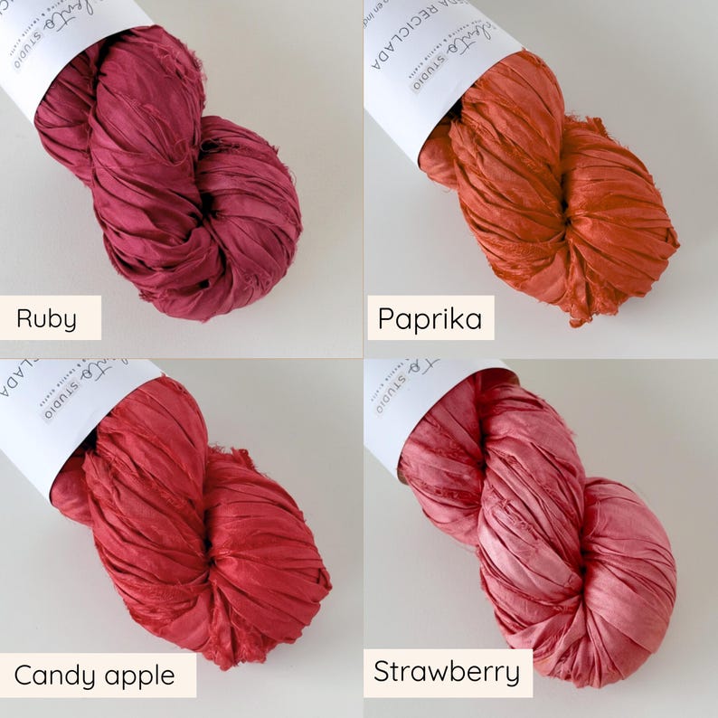 Sari silk ribbon by the meter. Silk ribbon for floral bouquets, journals, weaving, scrapbooking and more. image 11