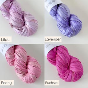 Sari silk ribbon by the meter. Silk ribbon for floral bouquets, journals, weaving, scrapbooking and more. image 9