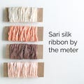 Sari silk ribbon by the meter. Silk ribbon for floral bouquets, journals, weaving, scrapbooking and more. product logo