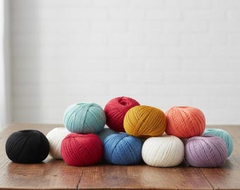 organic cotton warp thread 1mm recycled textile yarn weaving loom thread crochet knitting cord eco fiber craft made in spain