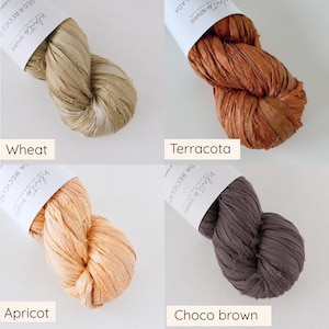 Sari silk ribbon by the meter. Silk ribbon for floral bouquets, journals, weaving, scrapbooking and more. image 14