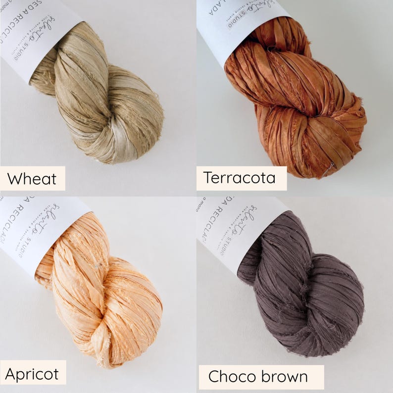 Sari silk ribbon by the meter. Silk ribbon for floral bouquets, journals, weaving, scrapbooking and more. image 14