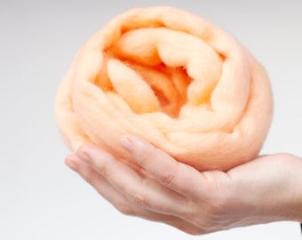 Extra soft merino wool roving 19 micron – natural fiber for felting, spinning and expressive fiber art work