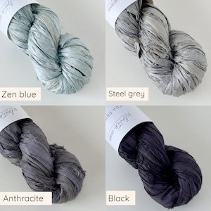 Sari silk ribbon by the meter. Silk ribbon for floral bouquets, journals, weaving, scrapbooking and more. image 12