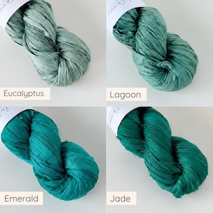 Sari silk ribbon by the meter. Silk ribbon for floral bouquets, journals, weaving, scrapbooking and more. image 6