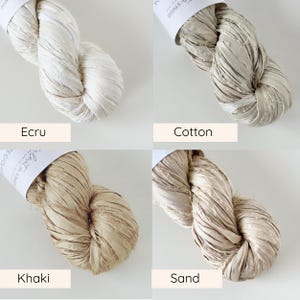 Sari silk ribbon by the meter. Silk ribbon for floral bouquets, journals, weaving, scrapbooking and more. image 2